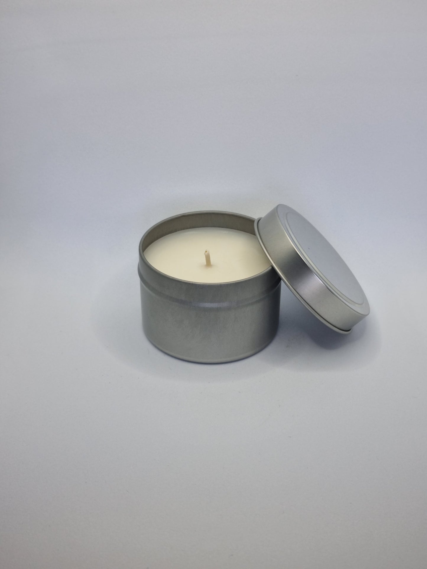 Travel Tin Range - Assorted Colours 90g Small Scented Candle Tin With Metal Lid