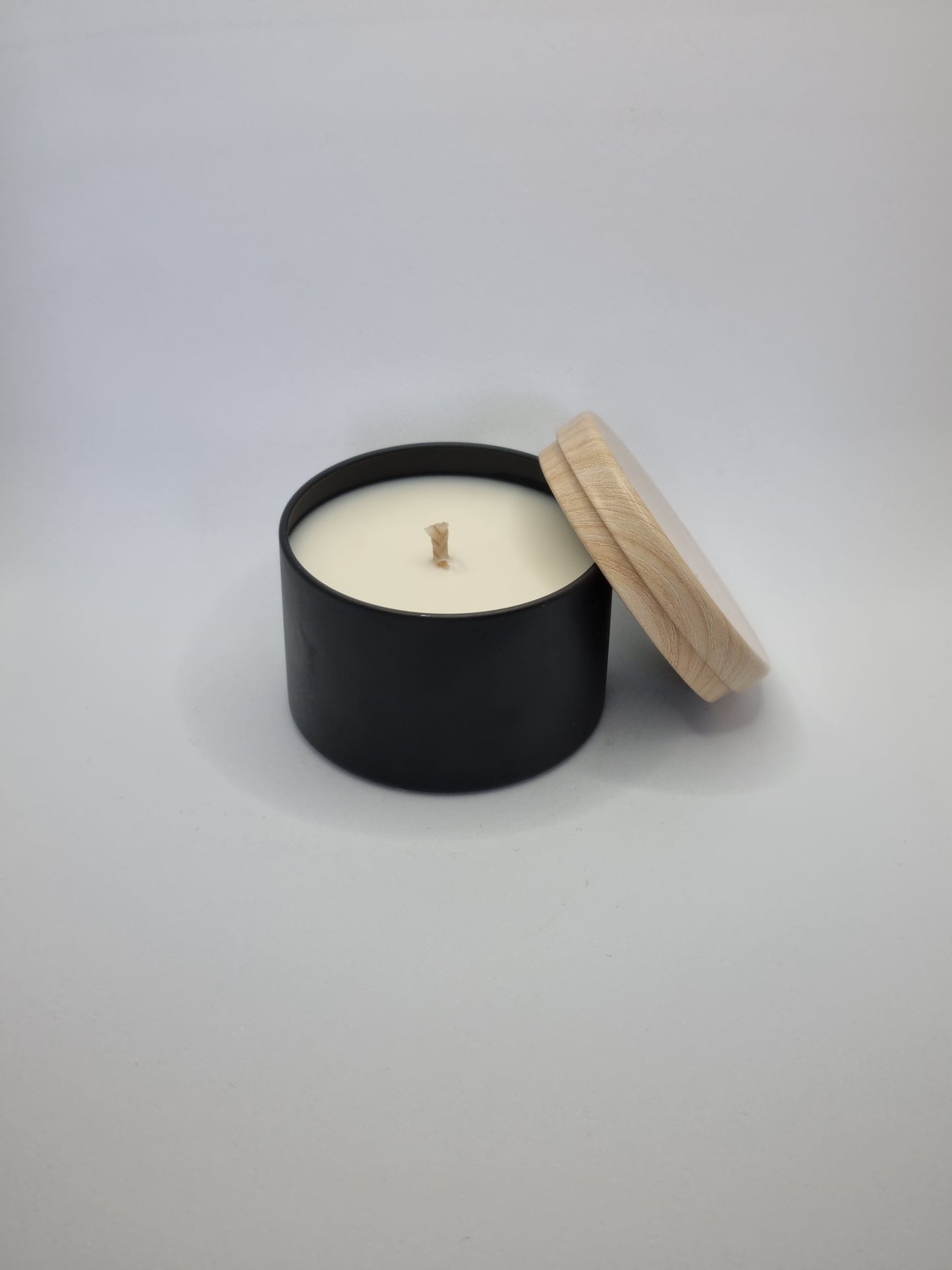 Tin Range - 90g with Wood Grain Lid Scented Candle