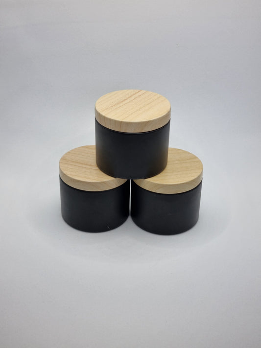 Scent Discovery Set — 6 x Mini Black Tins | Wood Grain Look Lid