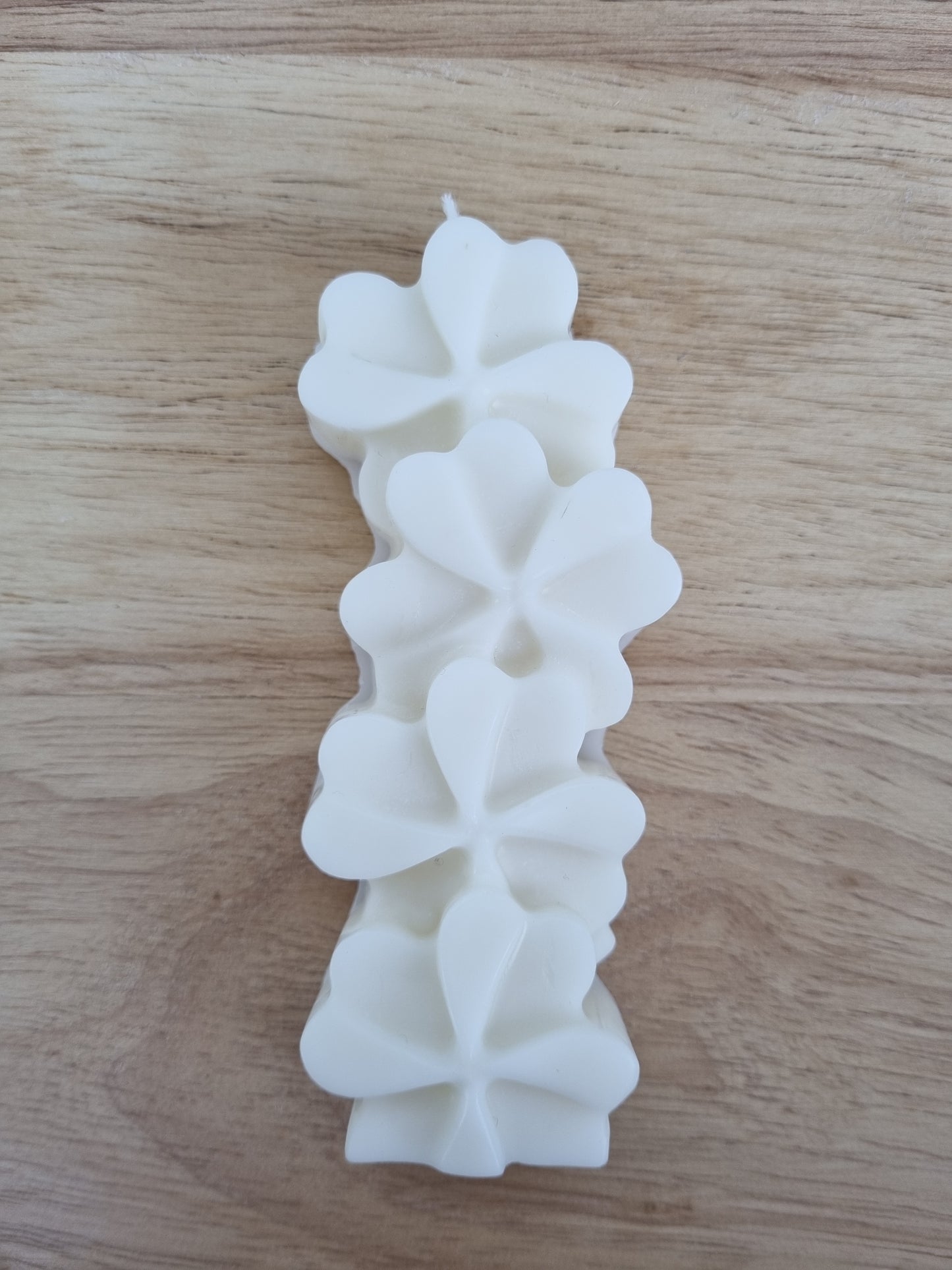 Stacked Pillar Floral Shapes and Hearts Scented Candle Mould