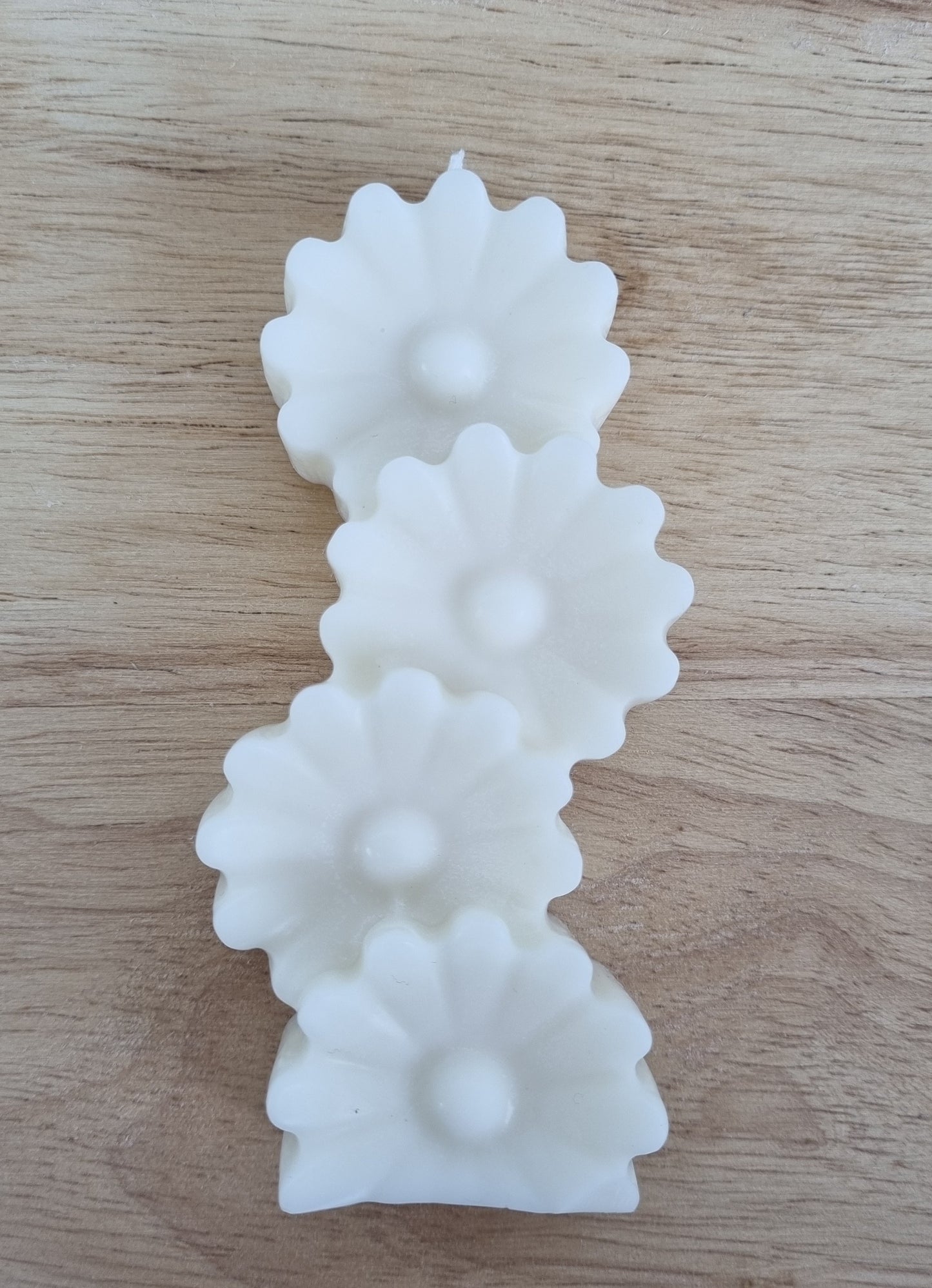 Stacked Pillar Floral Shapes and Hearts Scented Candle Mould