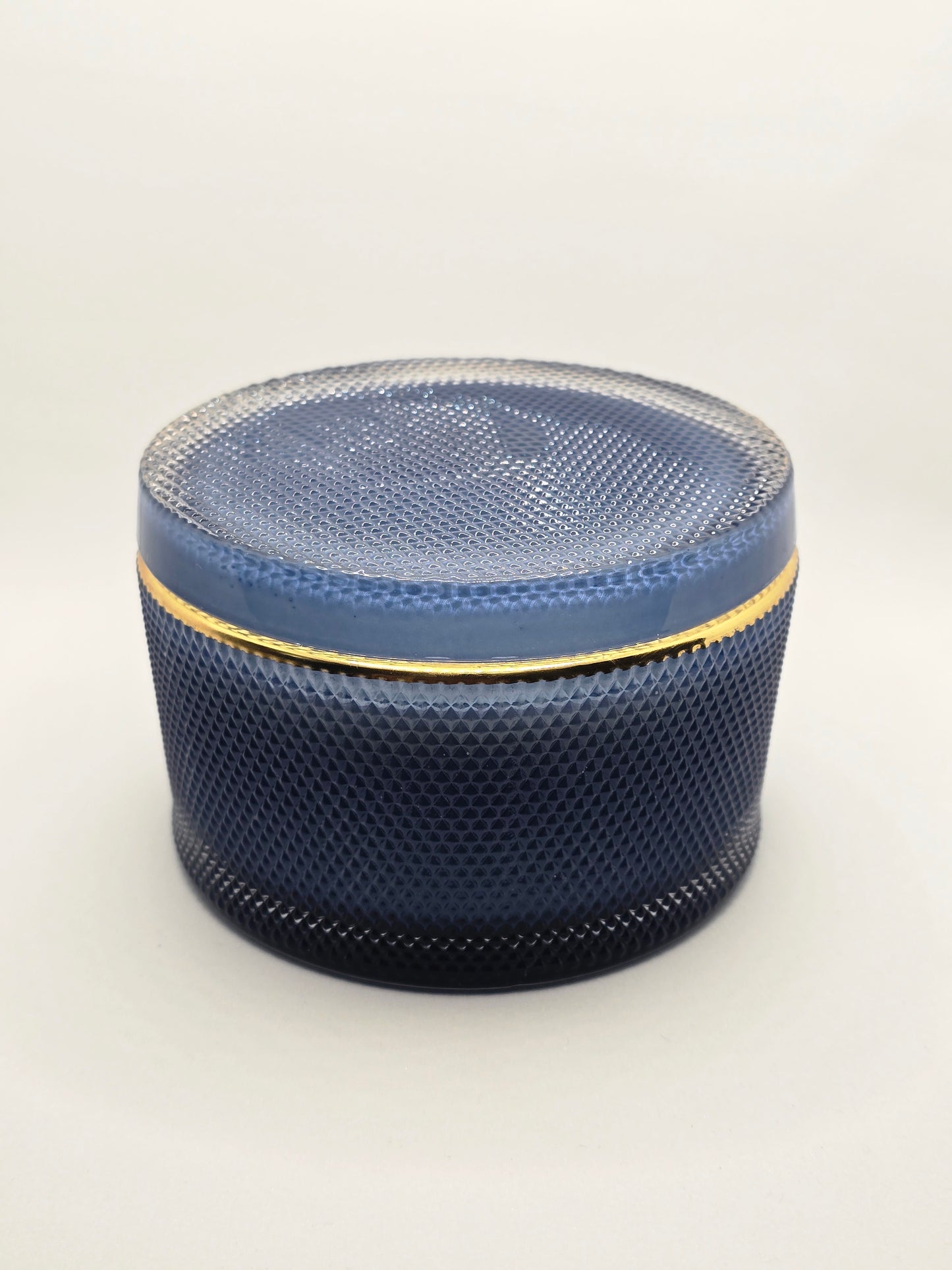 Limited Edition - Navy with Gold Trim Giorgio Double Glass Jar - Mademoiselle de Paris Scent