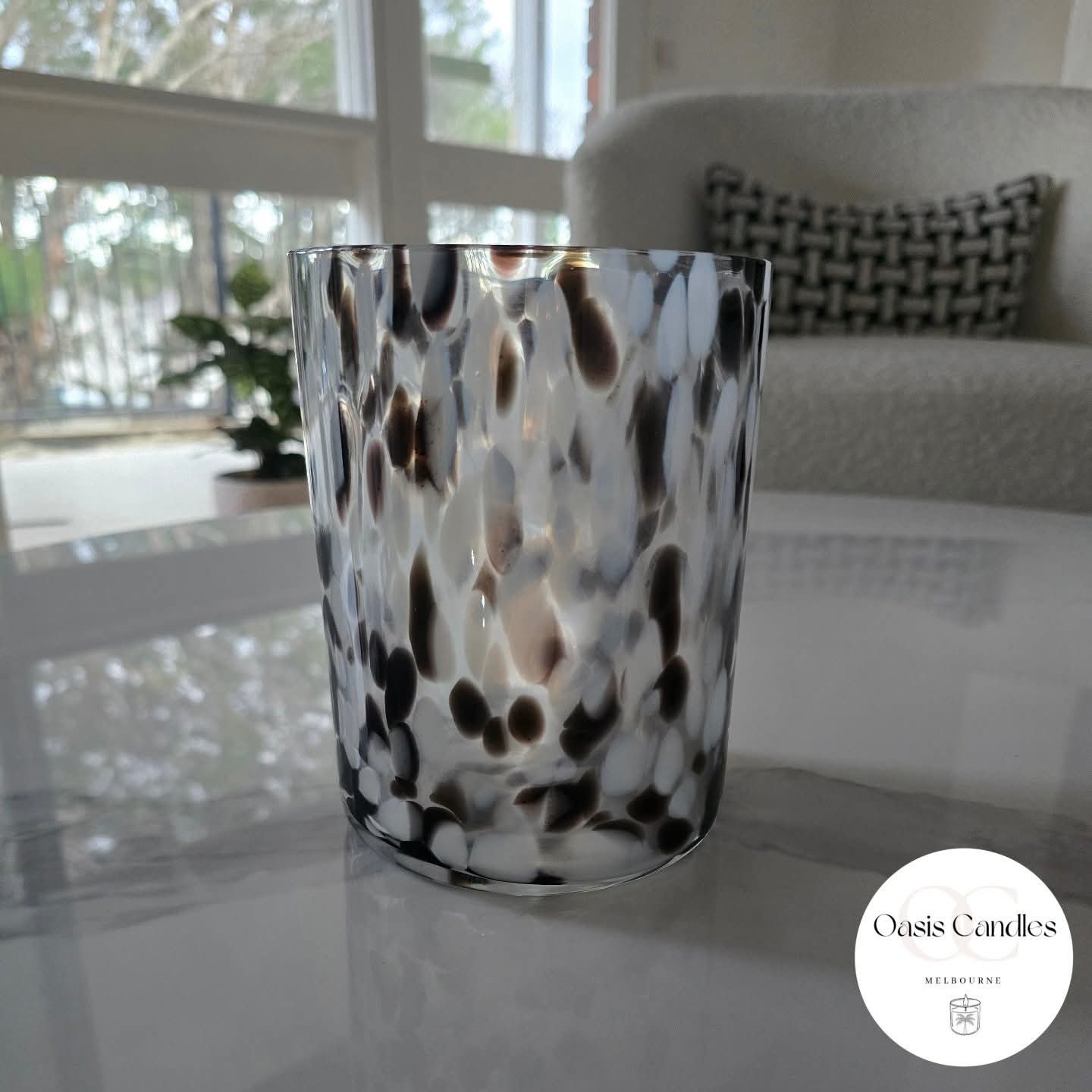 Extra Large Dalmatian Vogue | Glass Jar Scented Candle  850g | Comfort Linen
